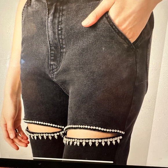 STEVE MADDEN TAYLOR JEAN  New BLACK  “30/31”  Western current style - Picture 4 of 11